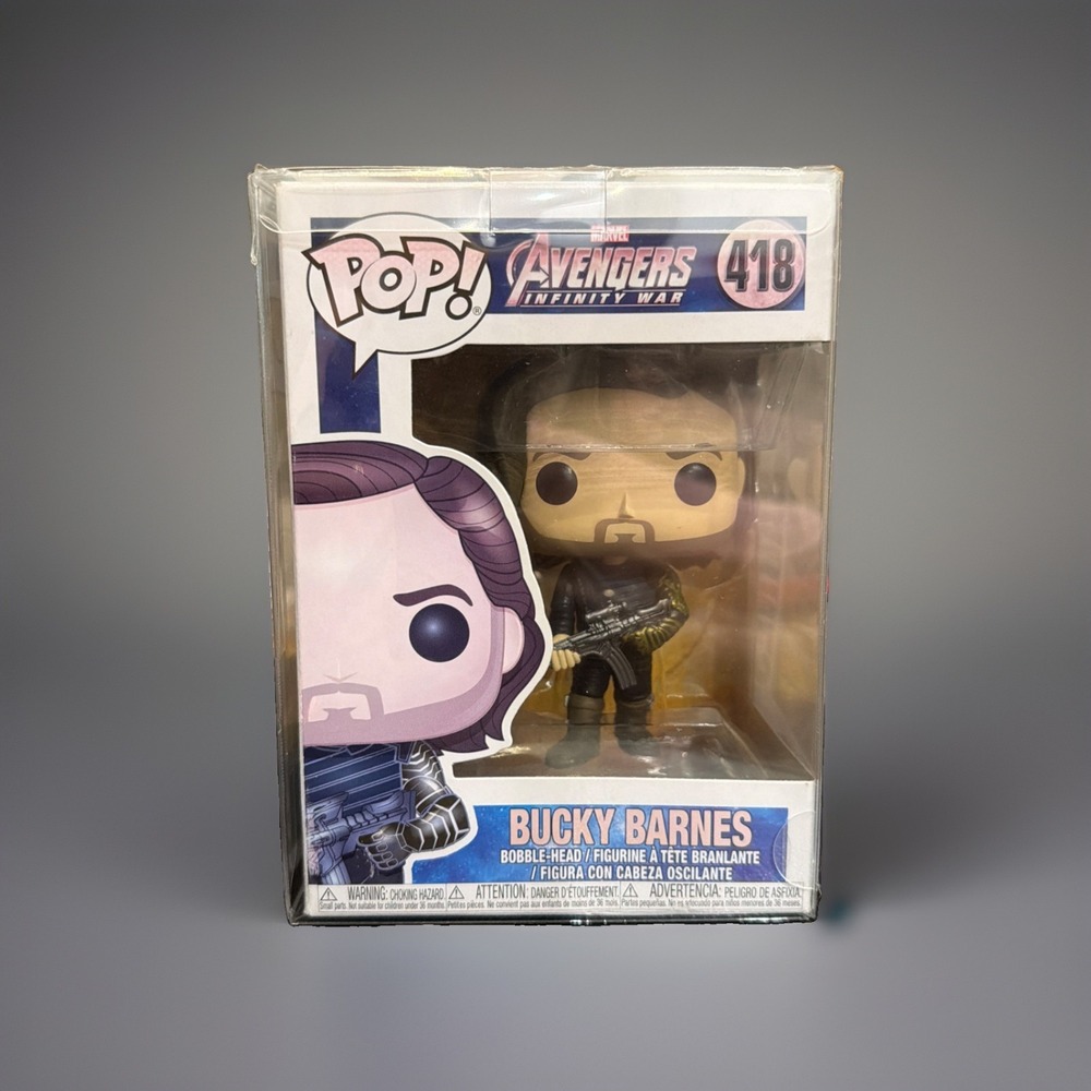 Funko Pop Marvel Bucky Barnes w/ Weapon #418 Avengers Infinity War Vinyl Figure